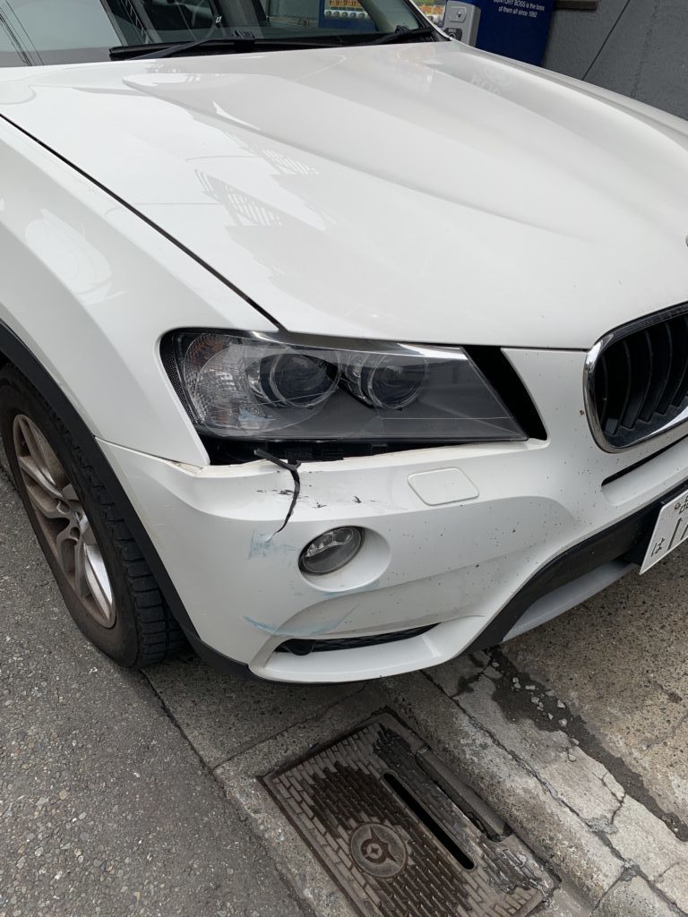 BMW X3 F25 キズへこみ 板金塗装修理