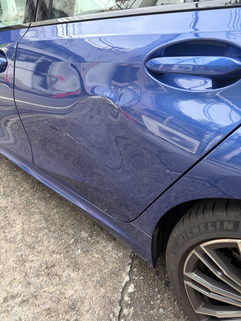 BMW 210i G20 キズへこみ 板金塗装修理